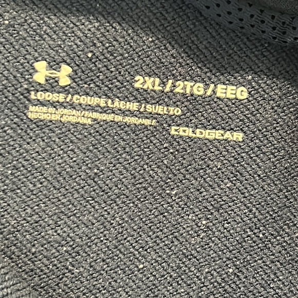 Under Armour Men’s Navy Zip Up Size 2XL - Picture 3 of 5